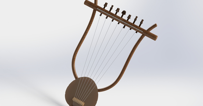 Ancient Greek (replica) lyres - en.luthieros.com - Koumartzis family - 3d Scanning & 3d Modeling (Prototyping Phase)