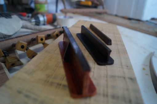 Set of 3 Wooden Bridges – Authentic Bridges for Ancient Stringed Instruments - en.luthieros.com