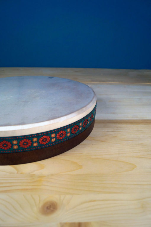 Bendir - Frame-drum - Tympanon - Ancient frame drum - Dark Color – Premium Handcrafted – Wooden Soundbox & animal skin top