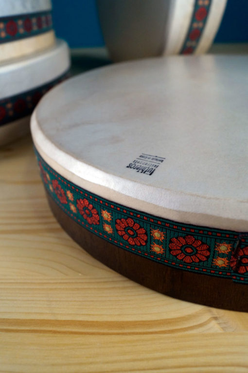 Bendir - Frame-drum - Tympanon - Ancient frame drum - Dark Color – Premium Handcrafted – Wooden Soundbox & animal skin top