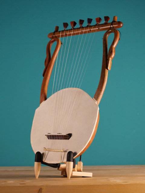 The Lyre of Thamyris – the mortal to challenge the Muses – Ancient Greek Lyre (Chelys – 10 strings) – luthieros.com - Top Quality HandCrafted Instrument