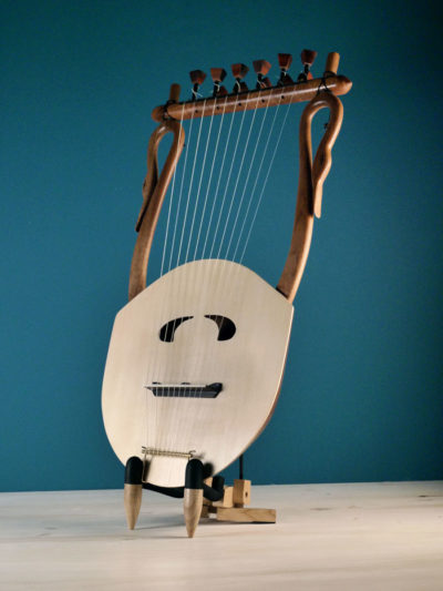 The Lyre of Thamyris – The Mortal Who Challenged the Muses – Ancient Greek Lyre (Chelys – 11 strings) – LUTHIEROS.com - Top Quality HandCrafted Instrument