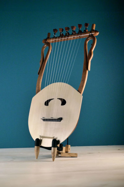 The Lyre of Thamyris – The Mortal Who Challenged the Muses – Ancient Greek Lyre (Chelys – 11 strings) – LUTHIEROS.com - Top Quality HandCrafted Instrument