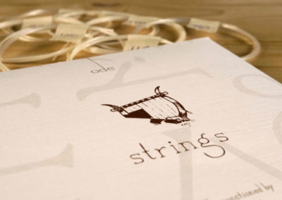 Gut strings & sugar cane strings for the ancient Lyre or Kithara | Koumartzis family - www.LUTHIEROS.com