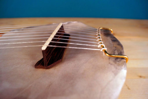 The Lyre of Sappho (Enhanced - 9 strings) – Ancient Greek Barbiton Lyre – Koumartzis Familia – luthieros.com