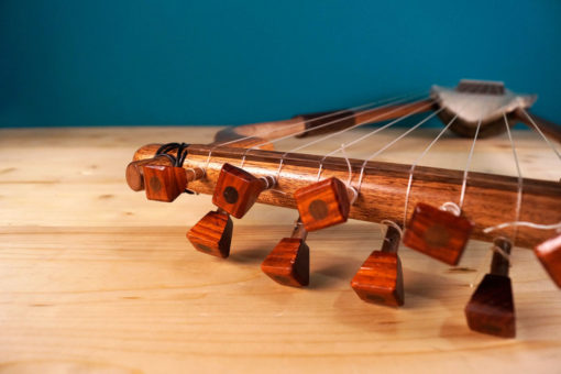 The Lyre of Sappho (Enhanced - 9 strings) – Ancient Greek Barbiton Lyre – Koumartzis Familia – luthieros.com