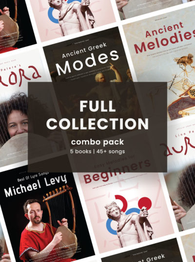 Full Collection - combo pack - 5 books - 45+ songs - Lyre and Kithara Sheet Music Books Series - Scorebooks - Tablatures - LUTHIEROS.com