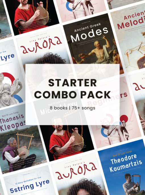 Starter Combo Pack - Lyre Sheet Music - Lyre and Kithara Sheet Music Books Series - Scorebooks - Tablatures - LUTHIEROS.com