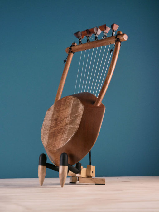 Traveler's Lyre or Odysseus' Lyre - 9 strings - wooden soundboard - compact size - the LUTHIEROS team - by the Koumartzis family