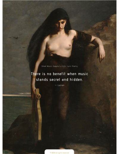 Sappho’s Erotic Lyric Poetry - Lyre Sheet Music by Lina Palera - Lyre and Kithara Sheet Music Books Series - Scorebooks - Tablatures - LUTHIEROS.com