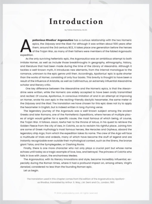Argonautica - Jason & the Argonauts - Lyre Sheet Music by Lina Palera - Lyre and Kithara Sheet Music Books Series - Scorebooks - Tablatures - LUTHIEROS.com