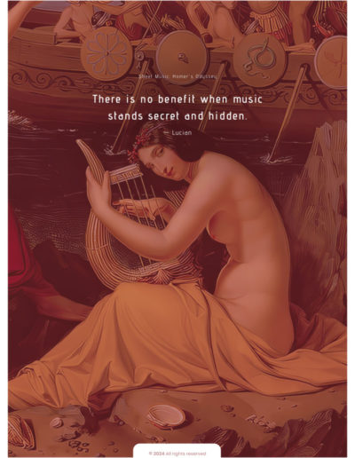 Homer's Odyssey - Lyre Sheet Music by Lina Palera - Lyre and Kithara Sheet Music Books Series - Scorebooks - Tablatures - LUTHIEROS.com